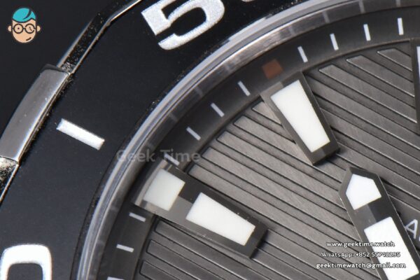 Aquaracer Caliber 5 43mm OF Black Dial Brown Hand Brown Leather Strap SW200 - Image 3