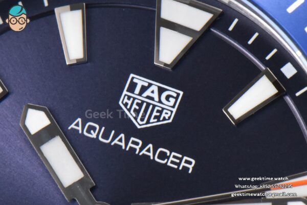 Aquaracer 300M 41mm OF Purple Dial Blue Rubber Strap - Image 3