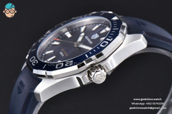 Aquaracer 300M 41mm OF Purple Dial Blue Rubber Strap - Image 8
