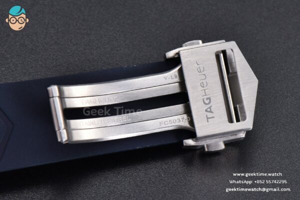 Aquaracer 300M 41mm OF Purple Dial Blue Rubber Strap - Image 17