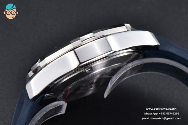 Aquaracer Caliber 5 43mm OF Dark Blue Dial Blue Rubber Strap SW200 - Image 13