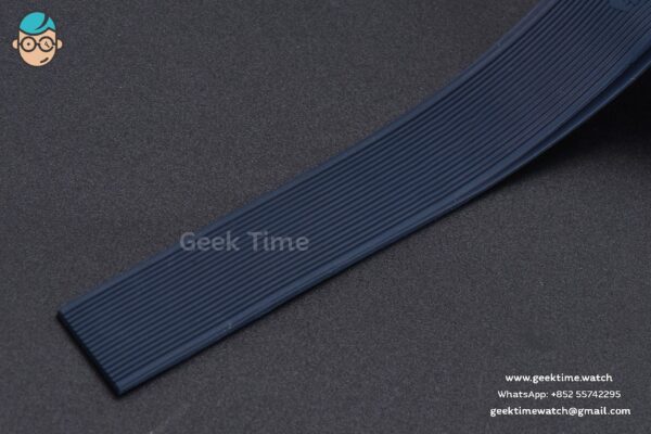 Aquaracer Caliber 5 43mm OF Dark Blue Dial Blue Rubber Strap SW200 - Image 15