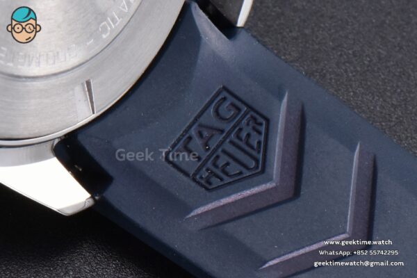 Aquaracer Caliber 5 43mm OF Dark Blue Dial Blue Rubber Strap SW200 - Image 19