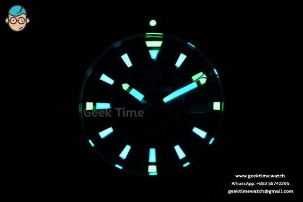 Aquaracer Caliber 5 43mm OF Dark Blue Dial Blue Rubber Strap SW200 - Image 31