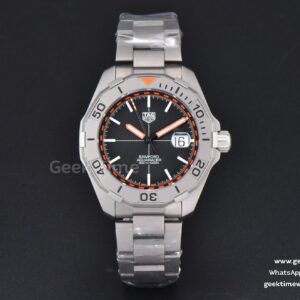 Aquaracer Bamford OF 43mm Black/Orange Dial SS BraceletAquaracer Calibre 7 GMT OF 43mm Blue/Red Bezel Black Dial Swiss SW200