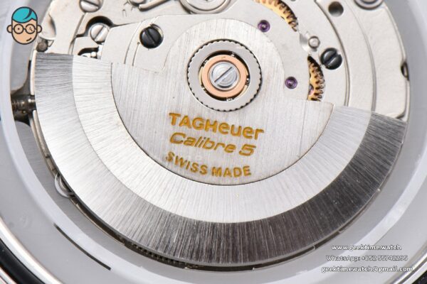 Aquaracer Calibre 5 OF 43MM Blue Dial Blue Bezel Yellow Hands SS Bracelet Swiss SW200 - Image 24