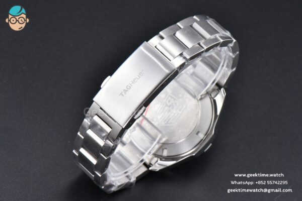 Aquaracer Calibre 5 OF 43MM Blue Dial Blue Bezel Yellow Hands SS Bracelet Swiss SW200 - Image 33