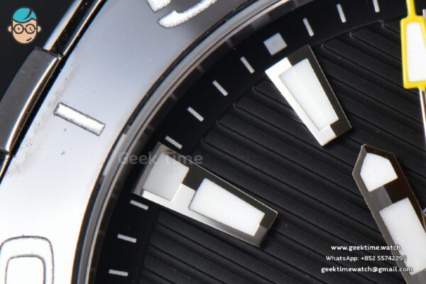 Aquaracer Caliber 5 43mm OF Black Dial Silver Hand SS Bracelet SW200 - Image 7