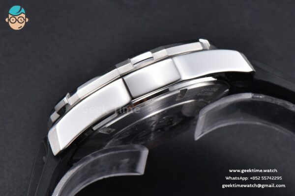 Aquaracer Calibre 5 OF 43MM Black Dial Black Bezel Rubber Strap Swiss SW200 - Image 13