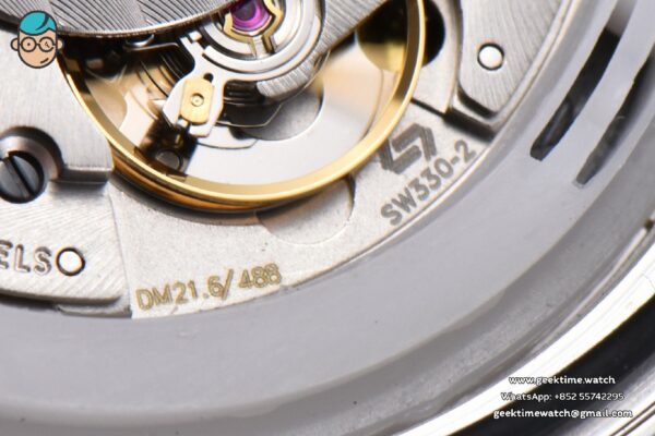 Aquaracer Caliber 5 43mm OF Black Dial Silver Hand SS Bracelet SW200 - Image 30