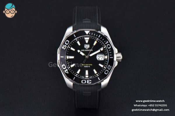 Aquaracer 300M OF 43MM Black Dial Rubber Strap Quartz - Image 2
