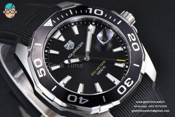 Aquaracer 300M OF 43MM Black Dial Rubber Strap Quartz - Image 8