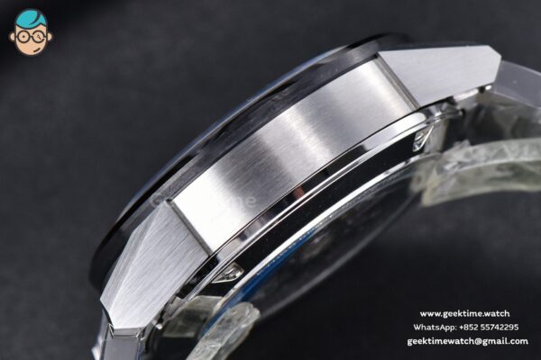 Calibre Heuer 01 Chrono XF 45MM PVD Skeleton Dial Red Hand SS Bracelet A1887 - Image 11