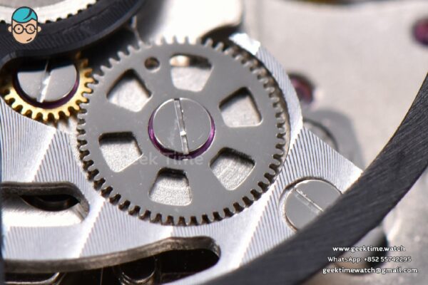 Calibre Heuer 01 Chrono XF 45MM Skeleton Dial Red Hand Red Rubber Strap A1887 - Image 17