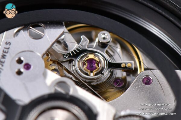 Calibre Heuer 01 Chrono XF 45MM Skeleton Dial Red Hand Red Rubber Strap A1887 - Image 21