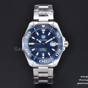 Aquaracer Caliber 5 43mm OF Blue Dial Silver Hand SS Bracelet SW200