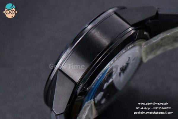Calibre Heuer 01 Chrono XF 43MM PVD Gray Dial Black Rubber Strap A1887 - Image 8
