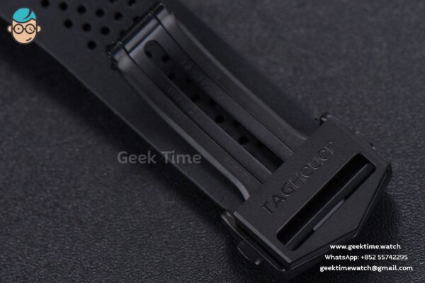 Calibre Heuer 01 Chrono XF 43MM PVD Gray Dial Black Rubber Strap A1887 - Image 24