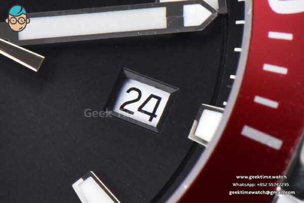 Aquaracer 300M 41mm OF Red Bezel Black Dial SS Bracelet SW200 - Image 5