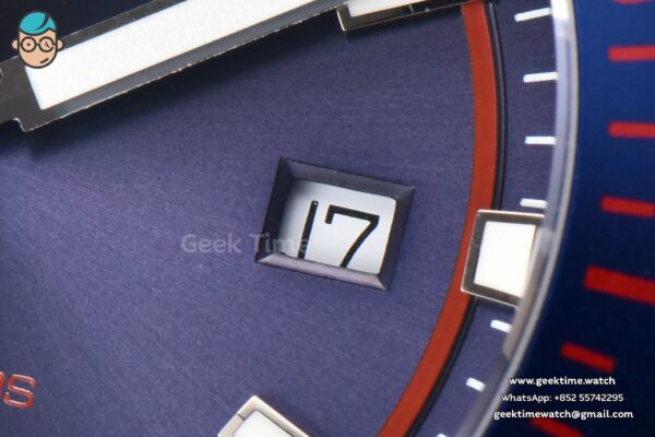 Aquaracer 300M 41mm OF Blue/Red Bezel Purple Dial SS Bracelet SW200 - Image 5