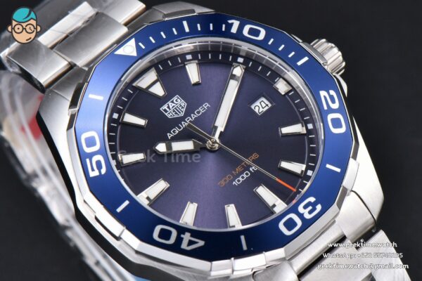 Aquaracer 300M 41mm OF Purple Dial SS Bracelet SW200 - Image 11