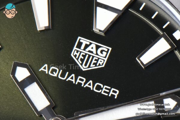 Aquaracer 300M 41mm OF Black Dial Green Nylon Strap SW200 - Image 5