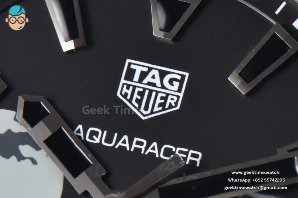 Aquaracer Caliber 5 43mm OF Black Moon Dial Black Nylon Strap SW200 - Image 2