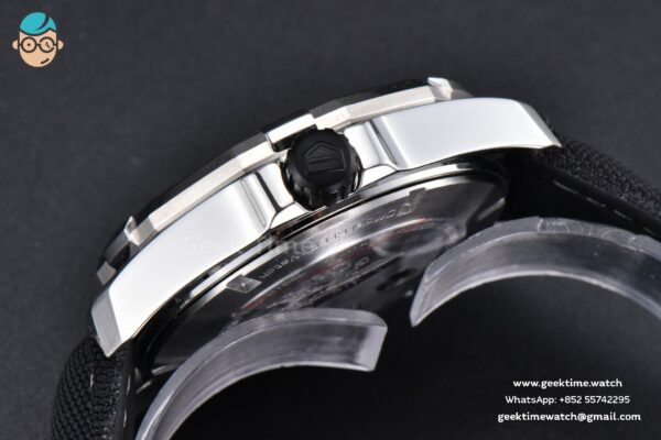 Aquaracer Caliber 5 43mm OF Black Moon Dial Black Nylon Strap SW200 - Image 10