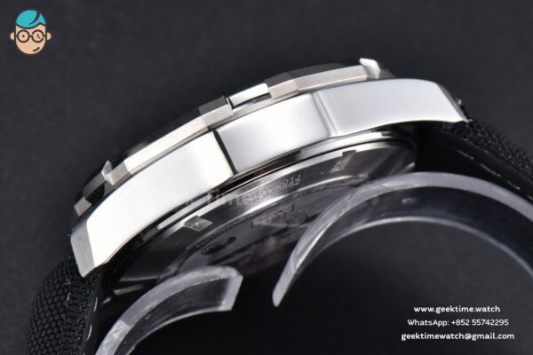 Aquaracer Caliber 5 43mm OF Black Moon Dial Black Nylon Strap SW200 - Image 11