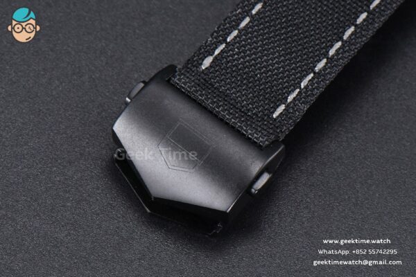 Aquaracer Caliber 5 43mm OF Black Moon Dial Black Nylon Strap SW200 - Image 12