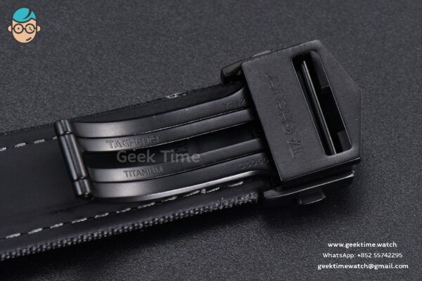 Aquaracer Caliber 5 43mm OF Black Moon Dial Black Nylon Strap SW200 - Image 16