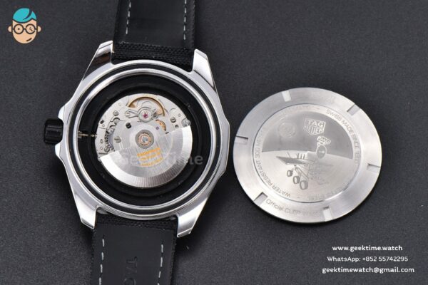 Aquaracer Caliber 5 43mm OF Black Moon Dial Black Nylon Strap SW200 - Image 20