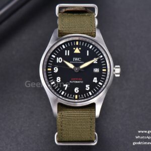Mark XVIII IW326801 MKSF 40mm Black Dial Green Nato Strap 9015