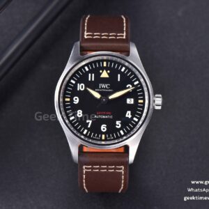 Mark XVIII IW327010 MKSF 40mm Blue Dial Le Petit Prince Brown Leather Strap 9015