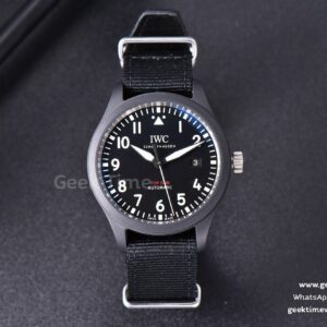 Pilot Top Gun IW326901 MKSF 41mm bracelet nylon noir 9015