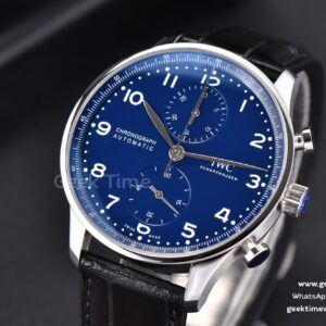 Portugieser Chrono “150 Years” IW371601 ZF 41MM Blue Dial Black Strap Cal69355