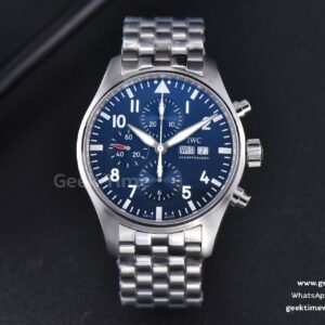 Pilot Chrono IW377717 ZF 43mm “Le Petit Prince” bracelet SS A7750