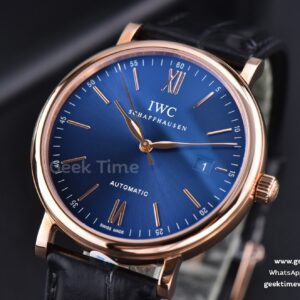 Portofino ‘150 Years’ 40MM V7F RG Blue Dial RG Markers Black Leather Strap A2892/SW200