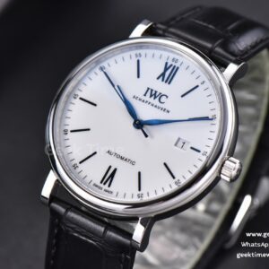 Portofino ‘150 Years’ 40MM V7F White Dial Blue Markers Black Leather Strap A2892/SW200