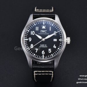 Mark XX IW328201 40mm GSF Black Dial Black Leather Strap A2892