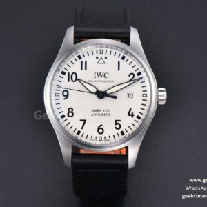 Mark XVIII IW327012 V7F 40mm White Dial Black Leather Strap V7F A2892