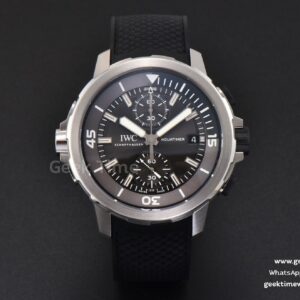 Aquatimer Chrono 44mm RSF Black Dial Black Rubber Strap A7750