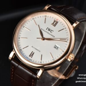 Portofino Automatic 40mm ZF RG White Dial RG Hands Brown Croc Strap A9019