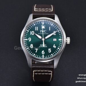 Mark XX IW328201 40mm GSF Green Dial Brown Leather Strap A2892
