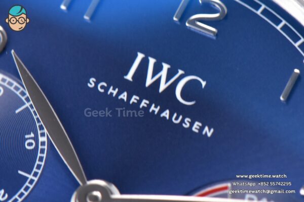 Portuguese Real PR IW500710 ZF 42MM Blue Dial Black Leather Strap A51011 - Image 3