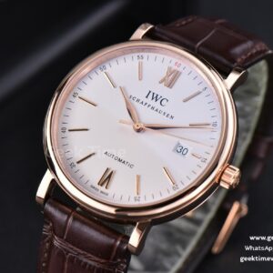 Portofino ‘150 Years’ 40MM V7F RG White Dial RG Markers Brown Leather Strap A2892/SW200