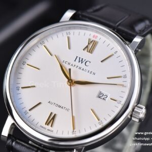 Portofino ‘150 Years’ 40MM V7F White Dial YG Markers Black Leather Strap A2892/SW200