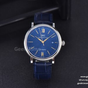 Portofino ‘150 Years’ 40mm V7F cadran bleu index YG bracelet cuir bleu A2892/SW200