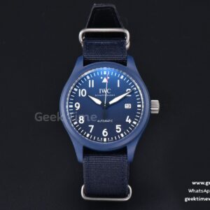 Laureus IW328101 41mm V7F Blue Ceramic Blue Dial Nylon Strap
