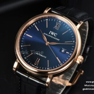 Portofino Automatic 40mm ZF RG Blue Dial RG Marker Black Croc Strap A9019